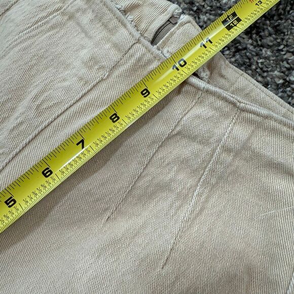 Jou Jou Tan Denim Capri Pants Straight Leg Pedal Pusher Small - Picture 5 of 7